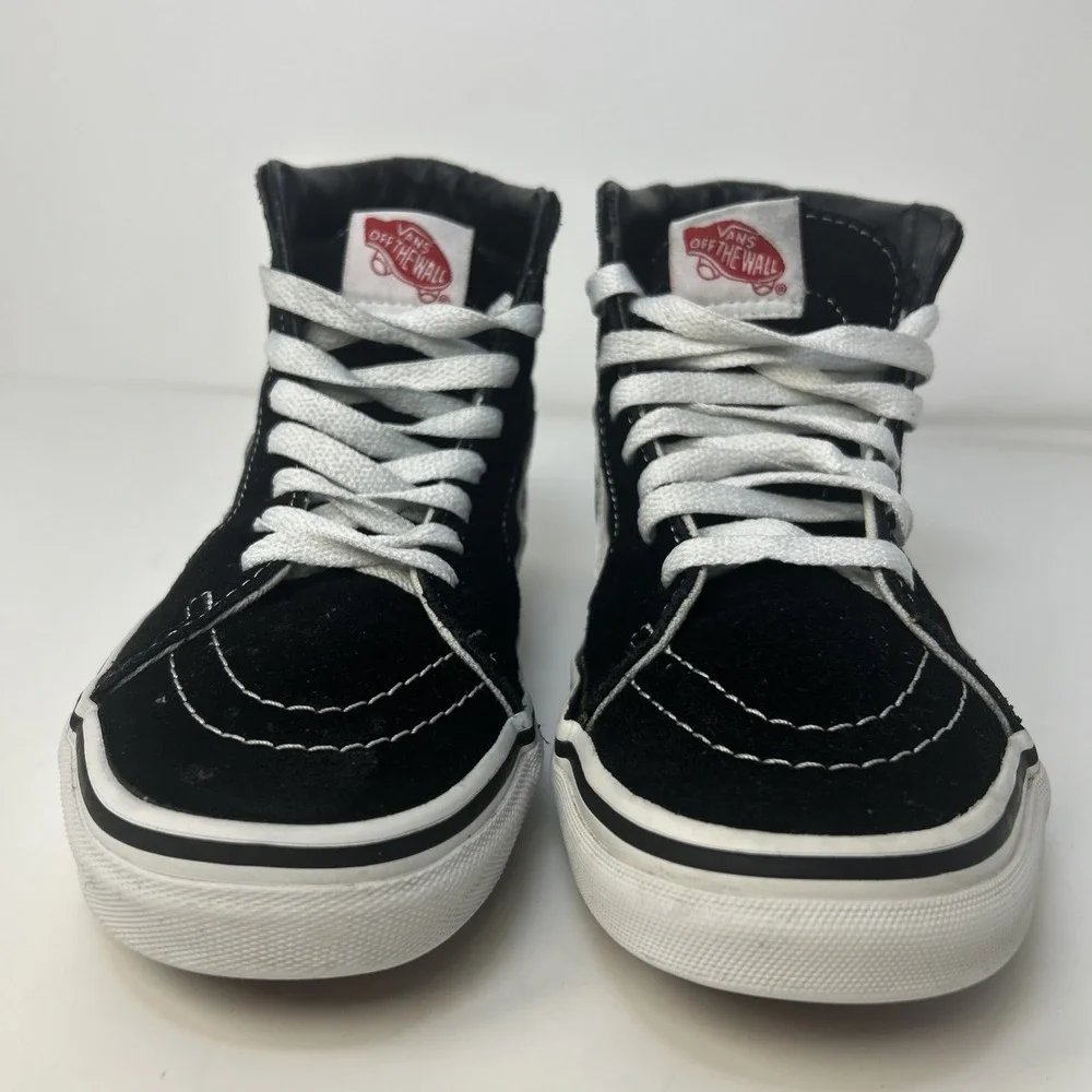 Vans Sk8-Hi Black/White High-Top Sneakers - Men's 4.5 /‎ Women's 6